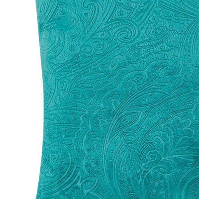 Capa Almofada Ellen Veludo Jacquard 1 Peça 100% Poliéster - Safira
