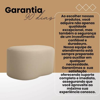 Puff Orgânico Feijão Curvo Redondo Confortável Sala Moderno Suede Azul
