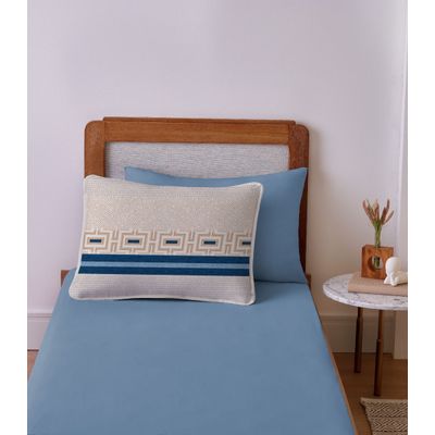 Jogo de Cama Solteiro 2pçs Vivaldi Azul UN / Azul