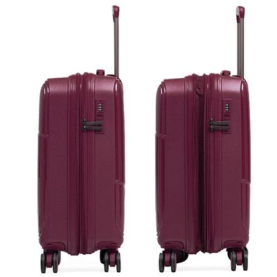 Mala de Bordo 10 Kg Polipropileno 4 Rodas Seul Vinho P / Vinho