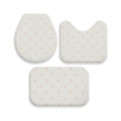 Jogo De Tapetes Para Banheiro Wevans Branco UN / Branco