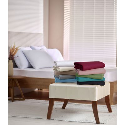 Jogo De Cama Casal Malha 3 Peças Liso Vivaldi Branco UN / Branco