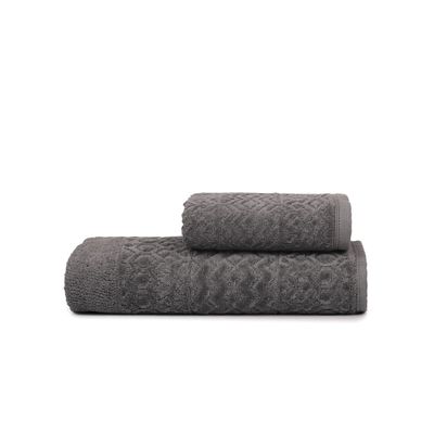 Toalha De Banho Loft Fio Penteado Atlantica Cinza UN / Cinza