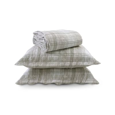 Kit Cobre Leito Matelassê Solteiro Appel Bege UN / Bege