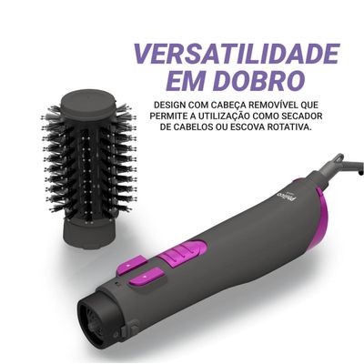 Escova Rotativa Philco 2 em 1 1300W Bivolt PER02 Bivolt