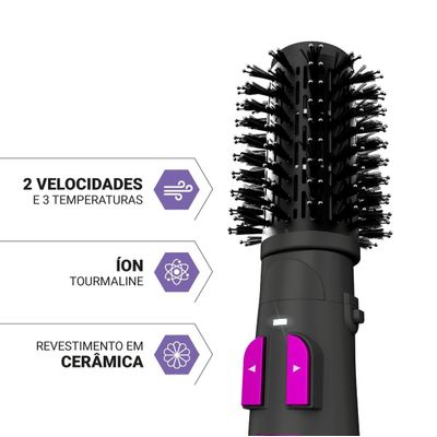 Escova Rotativa Philco 2 em 1 1300W Bivolt PER02 Bivolt