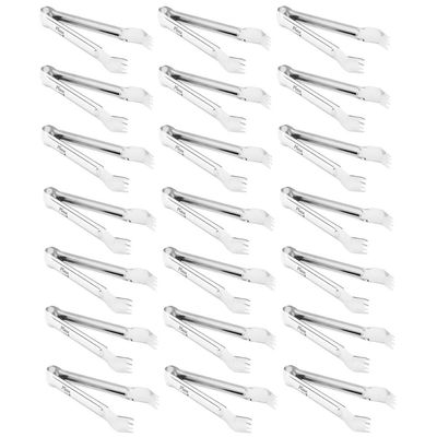 Kit 20 Pegadores de Carne Aço Inox Pequeno para Restaurante Rodízio Churrasco Hercules