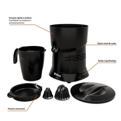 Espremedor de Frutas Philco 1,3L Bivolt 260W PEF26A Bivolt