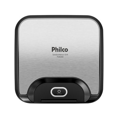 Sanduicheira e Grill Philco 2 em 1 Inox 800W PGR26A 127V