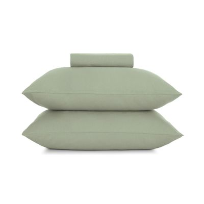 Jogo de Cama Casal Malha Fio Penteado Altenburg Verde UN / Verde