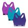 Kit 3 Tops Puma Nadador Sem Costura Feminino G / Roxo