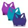 Kit 3 Tops Puma Nadador Sem Costura Feminino G / Roxo