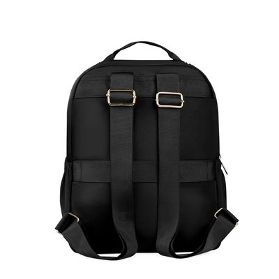 Mochila Casual Feminina Nylon Premium Preta U / Preto
