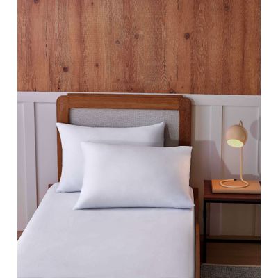 Jogo De Cama Solteiro Malha 2 Peças Liso Vivaldi Branco UN / Branco
