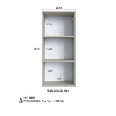 Conjunto de Armários Organizadores Multiuso com 4 Prateleiras e 2 Portas com Espelhos CP7020 Arenas
