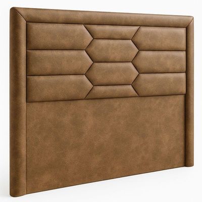 Cabeceira Casal King Cama Box 195 Cm Roma Corano Caramelo - Nexta Casa