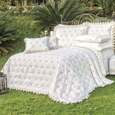 Kit Cobre Leito Sensualle Casal King 5 Peças Percal 400 Fios 100% Algodão - Branco