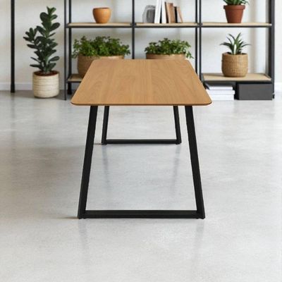 Mesa de Jantar Tokyo 6 Lugares Retangular MDF 120X90 Preto Design Moderno para Sala