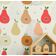 Papel de Parede Vermelho com Estampa de Frutas, Vinil Autoaderente, Revestimento DIY Fácil para Quarto Infantil e Sala de Brincar - S4Sassy 63,5 cm (L) × 304,8 cm (C) / Vermelho - Vinil Texturizado