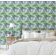 Papel de Parede Autoadesivo, Ramos com Bagas em Aquarela, Vinílico Impermeável, Verde, Removível para Quarto e Sala de Jantar - S4Sassy 63,5 cm (L) × 914,4 cm (C) / Verde - Vinil Liso
