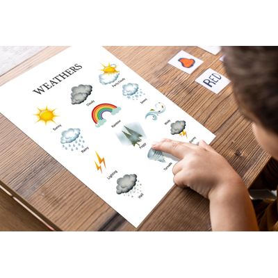 Traceease 10 Cartazes Educativos Laminados para Sala de Aula e Pré-Escola — ABC, Números, Formas, Emoções, Dias da Semana - IBA Crafts 22,86 Cm × 30,48 Cm / Multicolorido