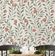 Papel de Parede Adesivo Impermeável com Estampa de Folhas Laranjas para Paredes e Armários - S4Sassy 63,5 cm (L) × 609,6 cm (C) / Laranja - Vinil Texturizado