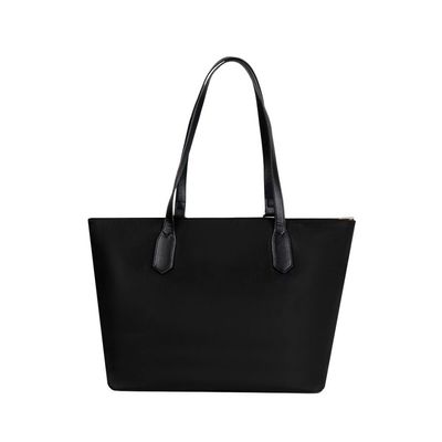 Bolsa de Ombro Feminina Tote Nylon Premium Preta U / Preto