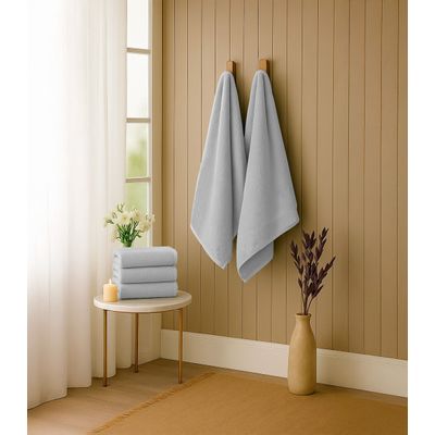 Kit 2 Toalhas De Banho De Algodão Rovitex Home Cinza UN / Cinza