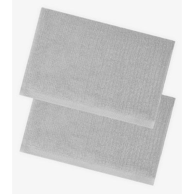 Kit 2 Toalhas De Banho De Algodão Rovitex Home Cinza UN / Cinza