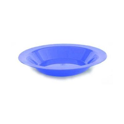 Kit 12 Pratos Fundos Plastico Infantil Merenda Escolar