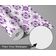 Papel de Parede Adesivo Impermeável Estilo Vintage, Azulejo Floral para Cozinha, Roxo - S4Sassy 63,5 cm (L) × 304,8 cm (C) / Roxo - Vinil Liso