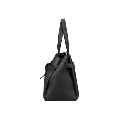 Bolsa de Mão Feminina com Alça Longa Buckle Premium Preta U / Preto