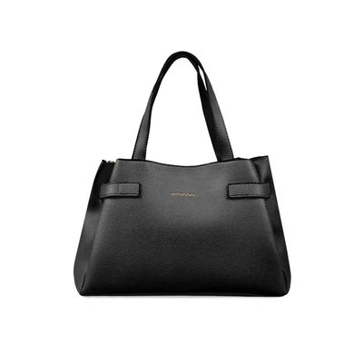 Bolsa de Mão Feminina com Alça Longa Buckle Premium Preta U / Preto