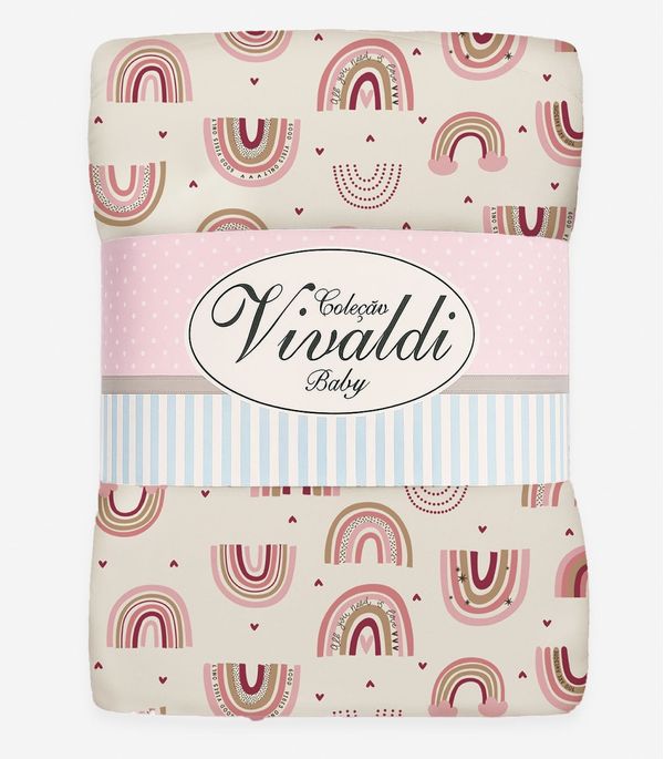 Manta Dupla Face Baby Vivaldi Rosa UN / Rosa