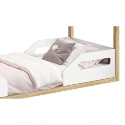 Cama Montessoriana Zoe Branco Fosco Com Natural - Moveisaqui