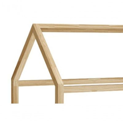Cama Montessoriana Zoe Branco Fosco Com Natural - Moveisaqui