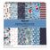 25 Folhas de Papel Scrapbook Textura Náutica, Lado Único, Cartão Colorido para Scrapbooking, DIY e Criação de Cartões - Inkdotpot 15,24 Cm × 15,24 Cm / Multicolorido
