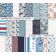 25 Folhas de Papel Scrapbook Textura Náutica, Lado Único, Cartão Colorido para Scrapbooking, DIY e Criação de Cartões - Inkdotpot 15,24 Cm × 15,24 Cm / Multicolorido