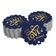Tags Pendentes de Papel Metalizado 'Let Love Sparkle' para Lembrancinhas de Casamento - Inkdotpot 100 Etiquetas Metalizadas / Azul - Dourado