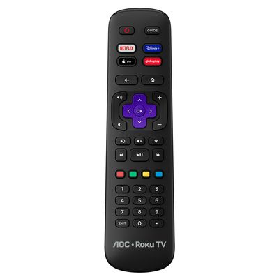 Smart TV AOC Roku TV 50" 4K UHD 4 HDMI 2 USB HDR10+ Dolby Vision Dolby Atmos, Airplay 2, Sem bordas