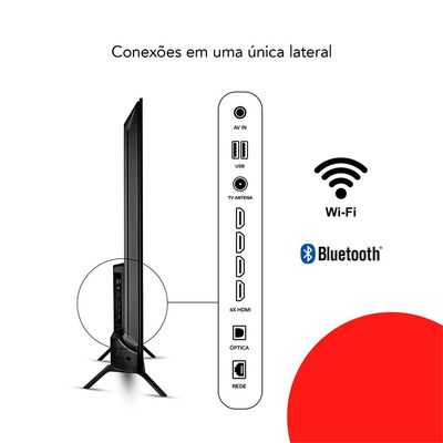 Smart TV AIWA 55” Android 4K Borda Ultrafina Dolby Vision&Atmos AWS-TV-55-BL-01-A