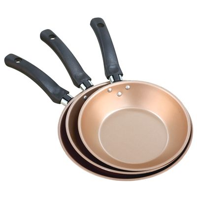 Conjunto 3 frigideiras francesa 18/20/22 cm AA Cereja com creme Luz