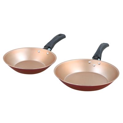 Conjunto 2 frigideiras  francesa 16/20cm AA Cereja com Creme Luz