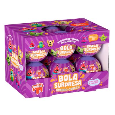Slime Gelelé Bola Quebra-Cabeça Cabeçudinhos Sortido Doce Brinquedo