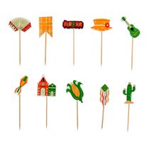 Kit Topper Sertao Encantado 10UND 5CM Sortido CV255504 PLAY&FUN