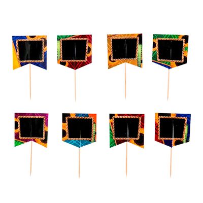 Kit Topper Arraia Tradicional 8UND 5CM Sortido CV255511 PLAY&FUN