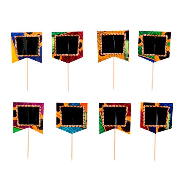 Kit Topper Arraia Tradicional 8UND 5CM Sortido CV255511 PLAY&FUN