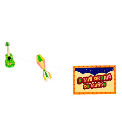 Bandeirinha Varal Sertao Encantado 2,5M Sortido CV255509 PLAY&FUN