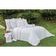 Kit Cobre Leito Rivieri Casal Queen 5 Peças Percal 400 Fios 100% Algodão - Branco
