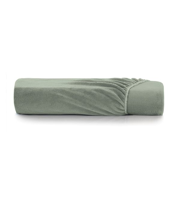 Lençol Plush Casal Com Elástico Altenburg Verde UN / Verde